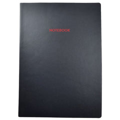 Acar Termo Deri Esnek Kapaklı  21*30 cm 128 Sayfa Dot(Noktalı) Tarihsiz Planner Defter Siyah-Kırmızı