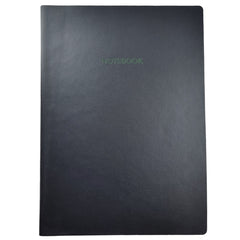 Acar Termo Deri Esnek Kapaklı  21*30 cm 128 Sayfa Dot(Noktalı) Tarihsiz Planner Defter Siyah-Yeşil
