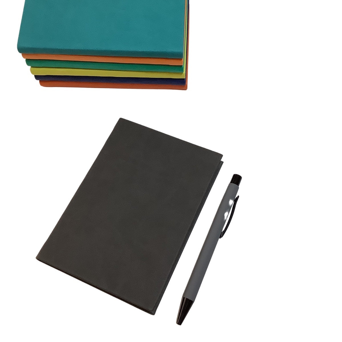 Acar Termo Deri Esnek Kapaklı 10,5*15 cm 160 Sayfa Kareli Defter Füme