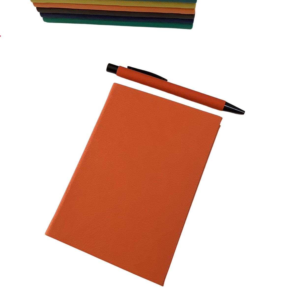 Acar Termo Deri Esnek Kapaklı 10,5*15 cm 160 Sayfa Kareli Defter Koyu Turuncu