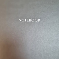 Acar Termo Deri Esnek Kapaklı  21*30 cm 128 Sayfa Dot(Noktalı) Tarihsiz Planner Defter Siyah-Gri
