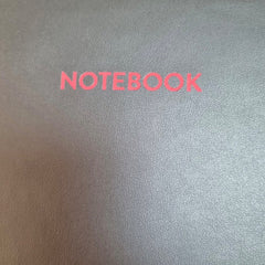 Acar Termo Deri Esnek Kapaklı  21*30 cm 128 Sayfa Dot(Noktalı) Tarihsiz Planner Defter Siyah-Kırmızı