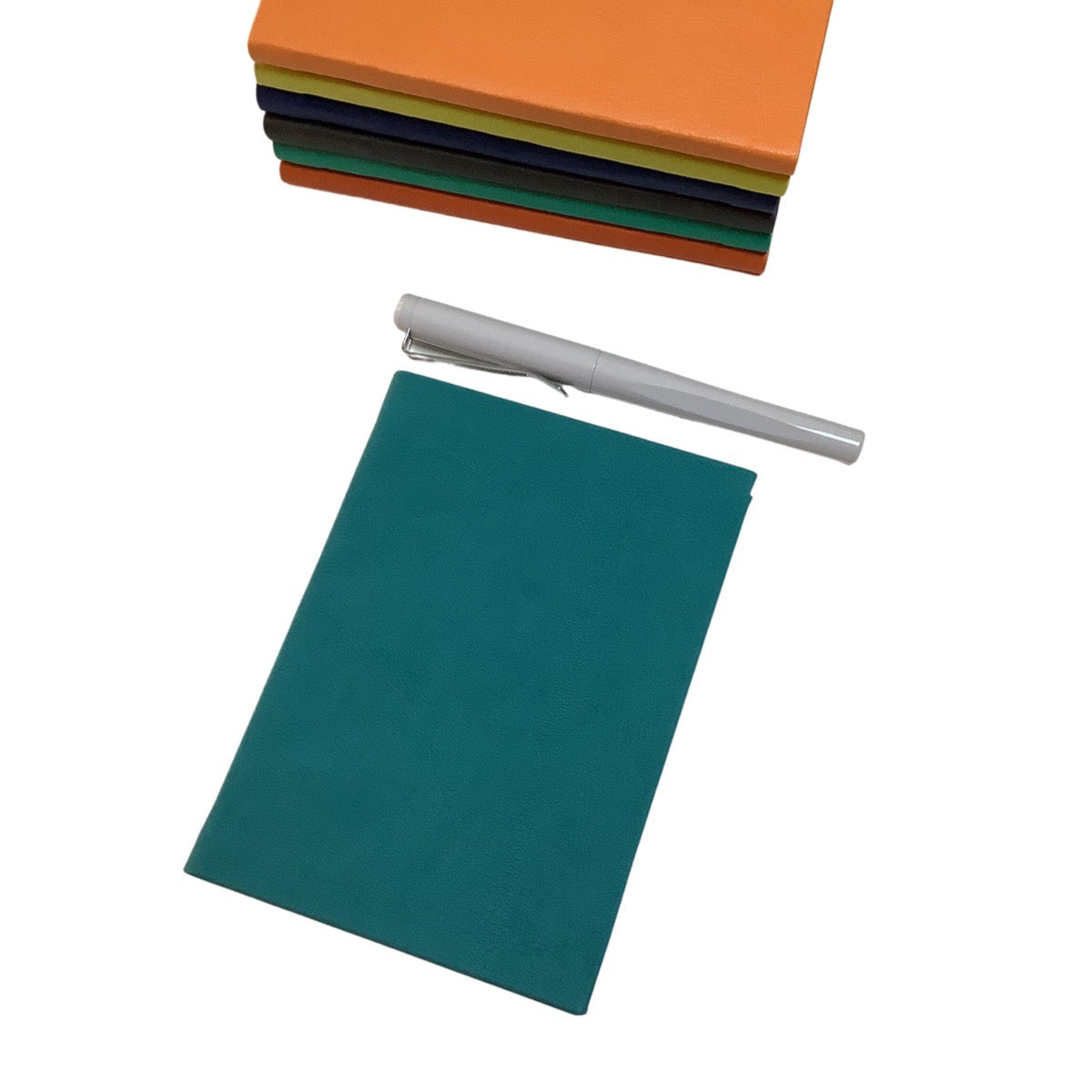 Acar Termo Deri Esnek Kapaklı 10,5*15 cm 160 Sayfa Kareli Defter Turkuaz