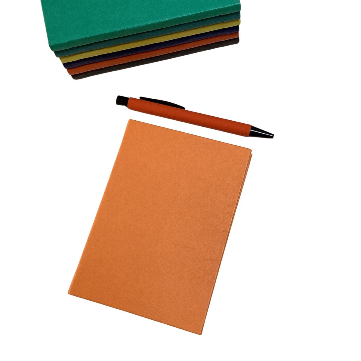 Acar Termo Deri Esnek Kapaklı 10,5*15 cm 160 Sayfa Kareli Defter Turuncu