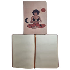 Acar Yoga Termo Deri Esnek Kapaklı 14,5*21 cm Çizgili 256 Sayfa Defter