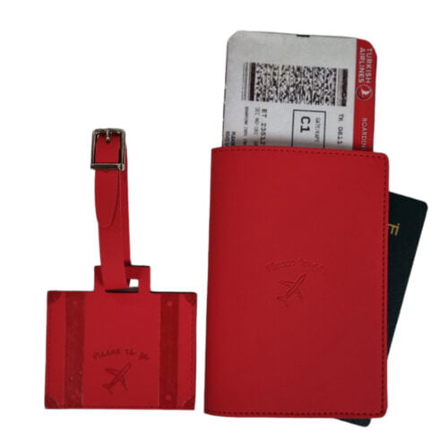 Giza bagajetiketi kırmızı set