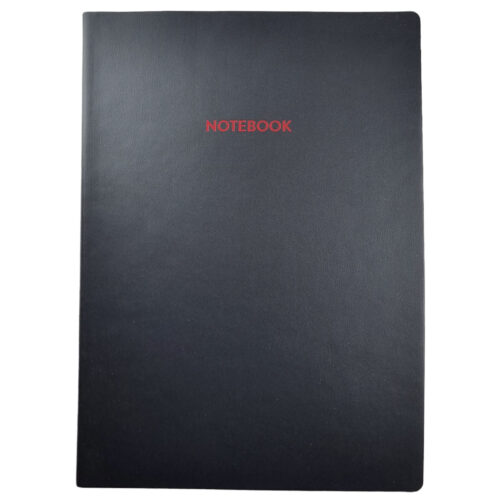 siyah-kırmızı defter baskılı