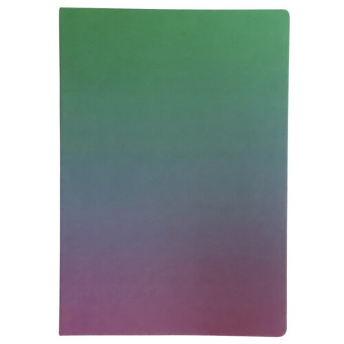 Degrade yeşil mor 2130 çizgisiz defter ön